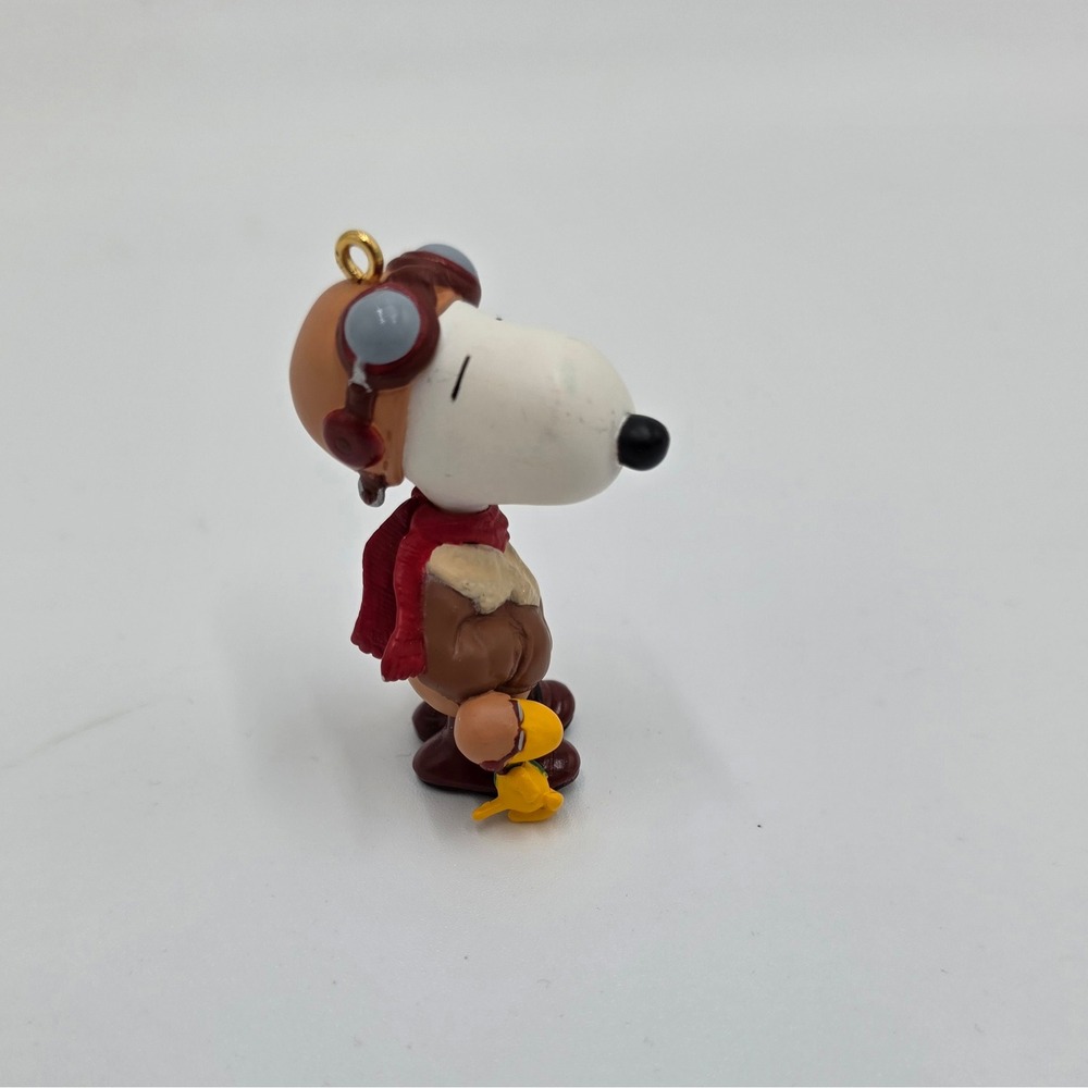 Hallmark Peanuts Snoopy Woodstock Pilot Aviator Ornament Christmas Figurine - Picture 2 of 4